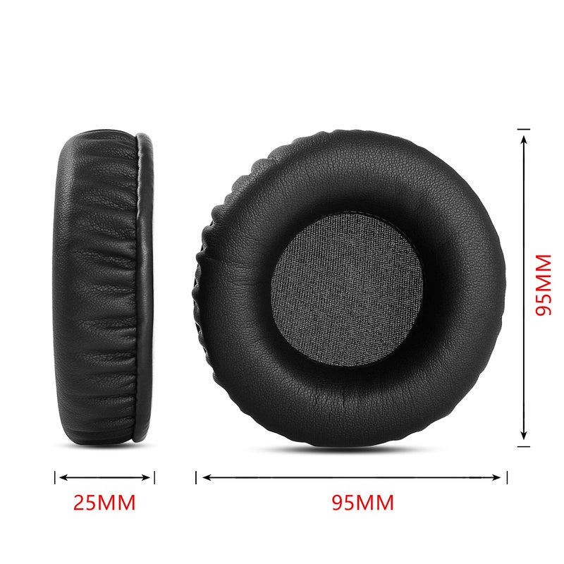 YDYBZB وسادات أذن سوداء بديلة وسادات فوم تغطي وسائد متوافقة مع سماعات سوني MDR-RF6500 RF6500 MDR RF 6500 جلد بروتين - Image 2